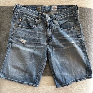 Ag Adriano Goldschmied Ex-BF Short Light Blue Jean Shorts